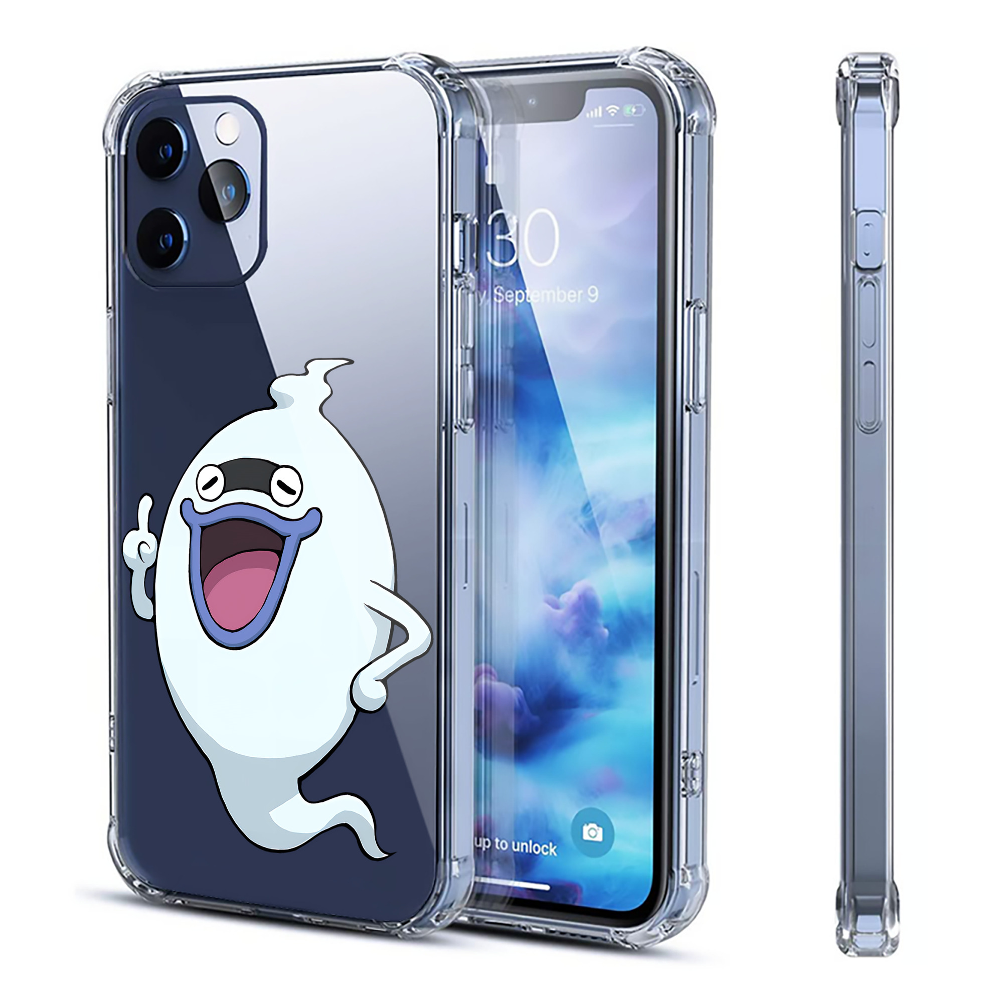 （画像用） 妖怪ウォッチ Yo-kai Watch 【iPhone 12シリーズ対応】透明スマホケース（クリアソフトケース）